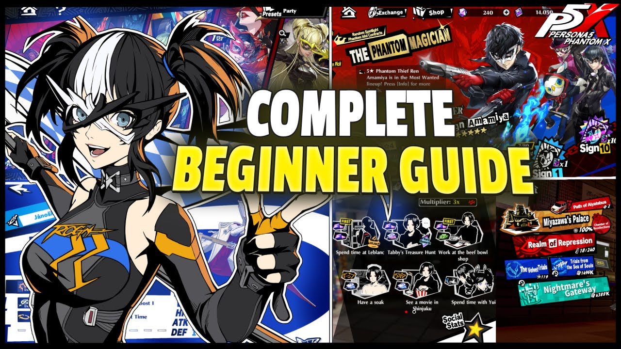 A Complete BEGINNER'S GUIDE to Persona 5: The Phantom X!! Everything You NEED to Know! - P5X Guide