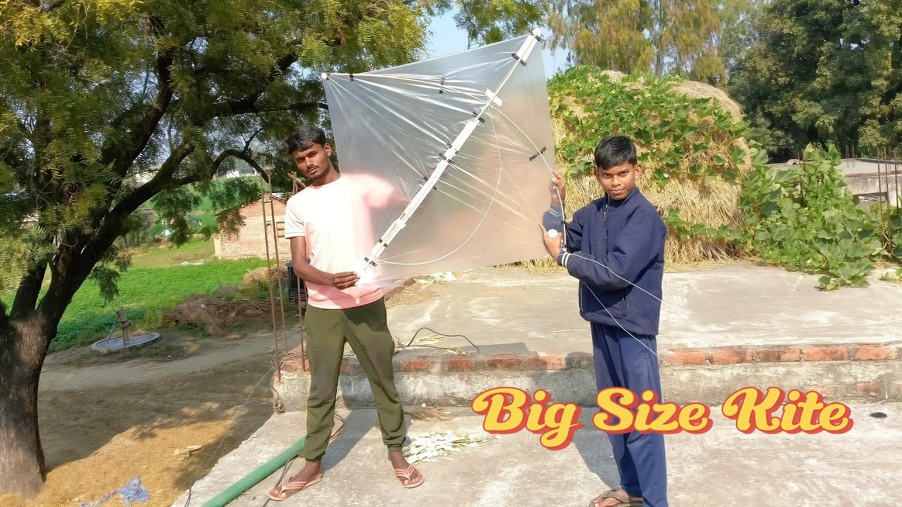 हमने बनाया बड़ा साइज का पतंग-Big Size Kite 2026 | Kite Flying 