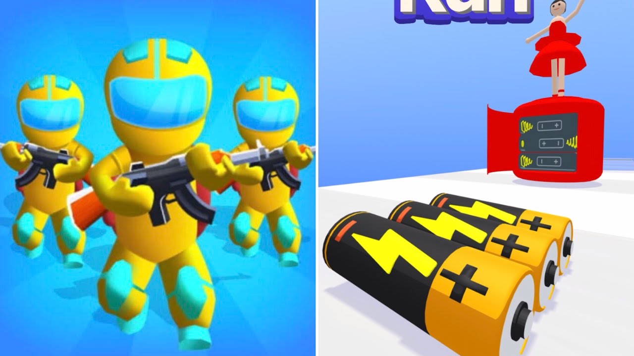 Max Levels Gun Clash 3D Vs Battery Run 🧿🧿🧿All Update Gameplay DR54