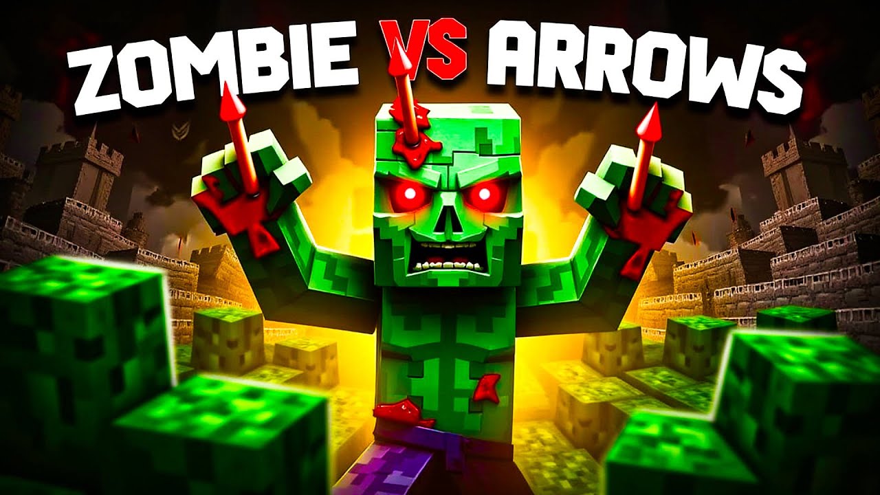 Minecraft Zombie Vs Arrows #shortsfeeds #shortscommunity #MinecraftCreatives