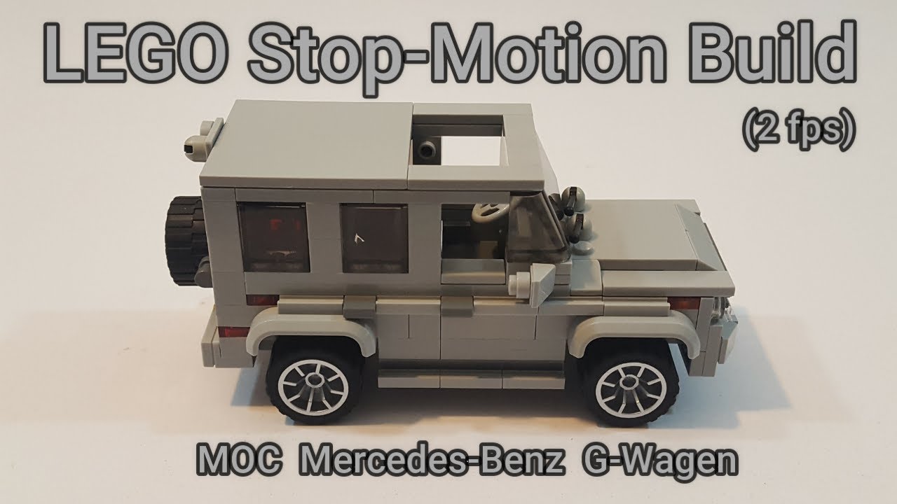 LEGO Stop-Motion Build - MOC Mercedes-Benz G-Wagen (2 fps) - How-To Tutorial Instructions