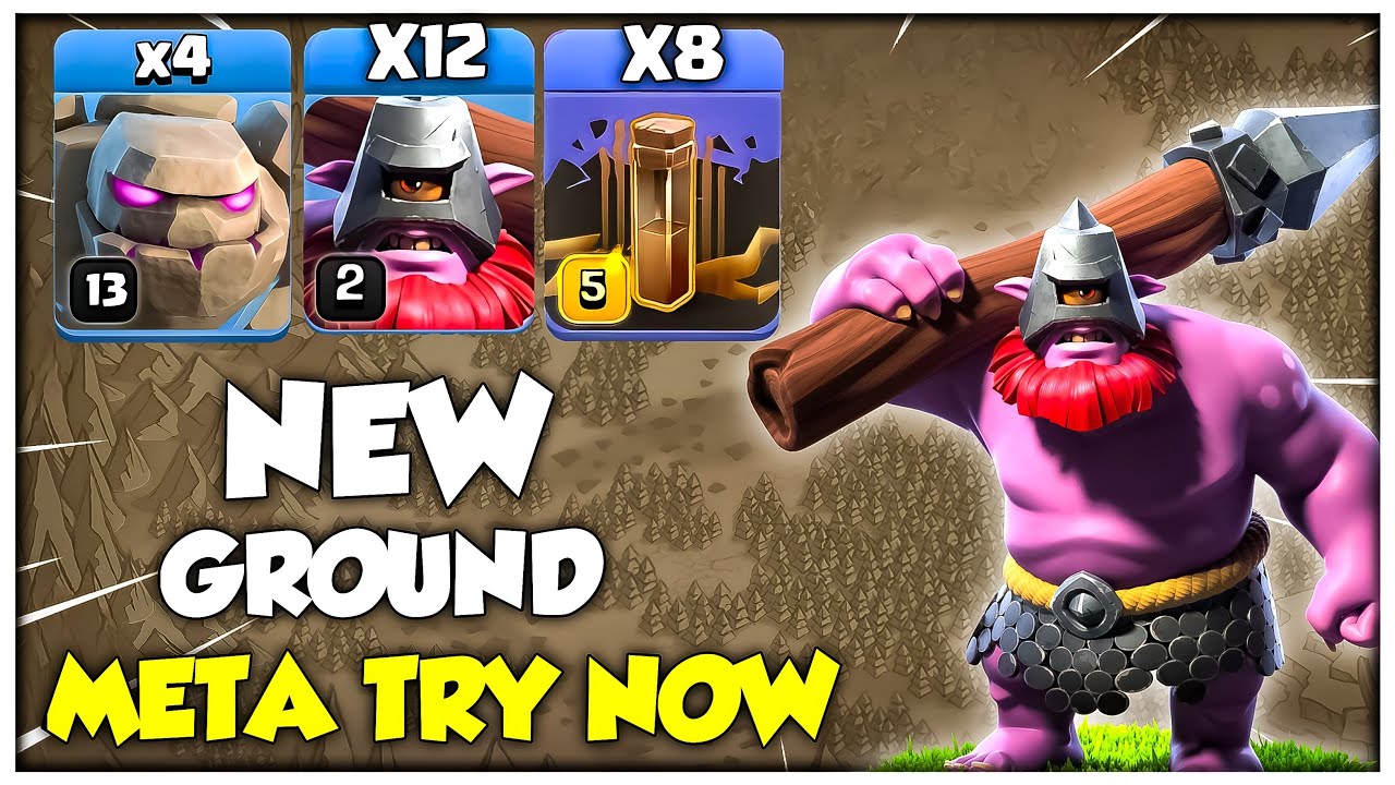 100% УТРОЙТЕ с этой НОВОЙ наземной армией! Лучшая стратегия атаки TH16 — Clash of Clans
