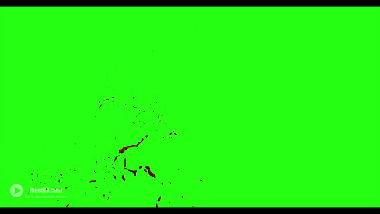 4k Blood Burst Motion Blur (Green Screen) 154 - Free Video Footage