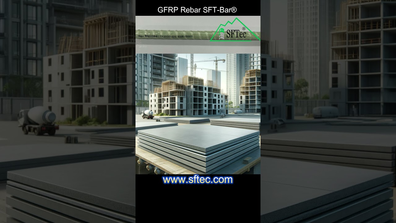 FRP Rebar SFT-Bar&reg; can be used in the construction of lightweight concrete panels for buildings.