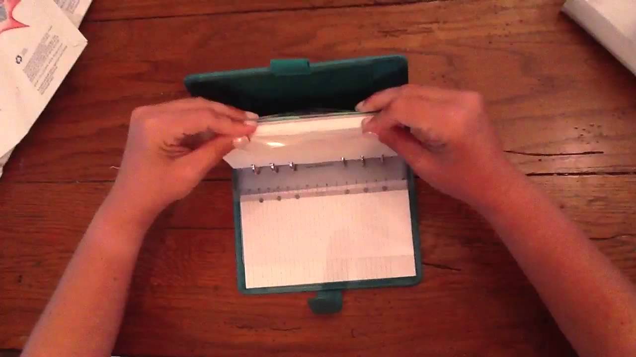 Filofax- unboxing of my new Aqua Saffiano