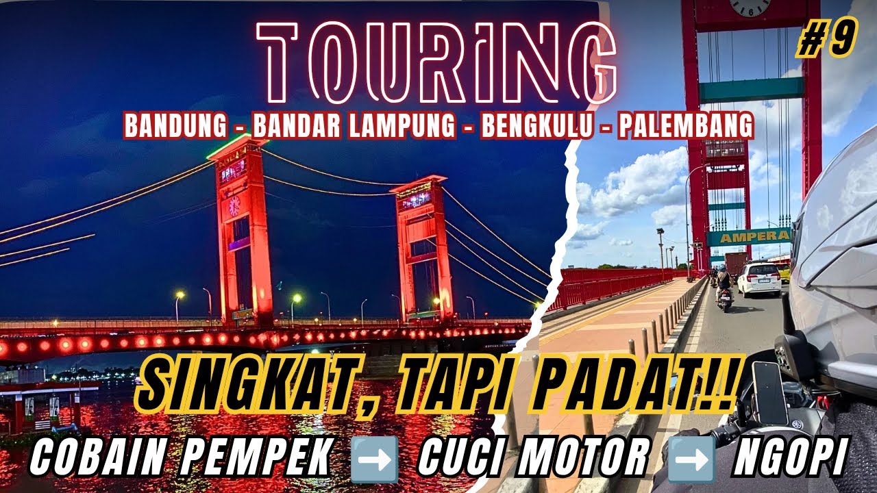 Riding Singkat di Kota Palembang | Cuci Motor - Ngopi di Ampera - Pempek | Setitik Sumatera Ep9