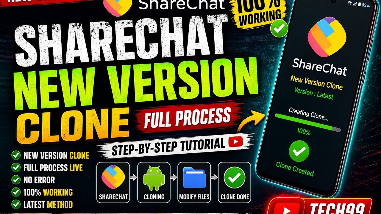 ShareChat New Version Clone Full Process | Step-by-Step Complete Guide | Latest Method 2026
