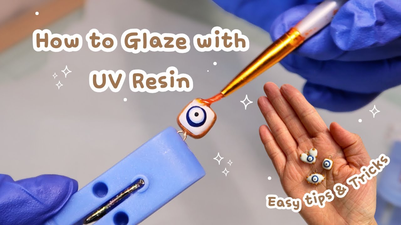 How to Glaze Polymer Clay Charms with UV Resin | Best Tips, Tools & Tricks