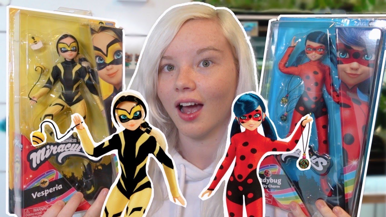 MIRACULOUS VESPERIA DOLL! + Lucky Charm LADYBUG Doll REVIEW/UNBOXING