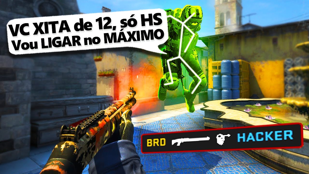 Usei SÓ 12 contra o MAIOR HACKER que já enfrentei, ele deitou 70 bonecos