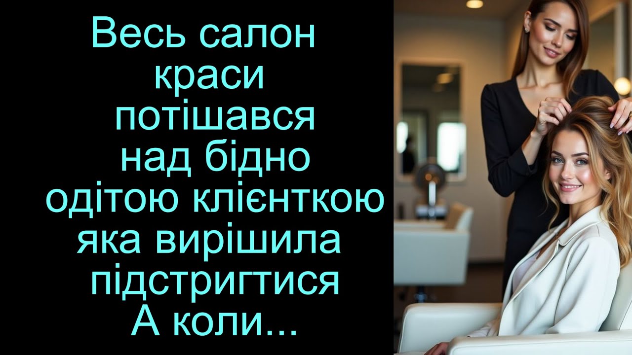 Весь салон краси потішався над бідно одітою клієнткою, яка вирішила підстригтися... А коли настав...