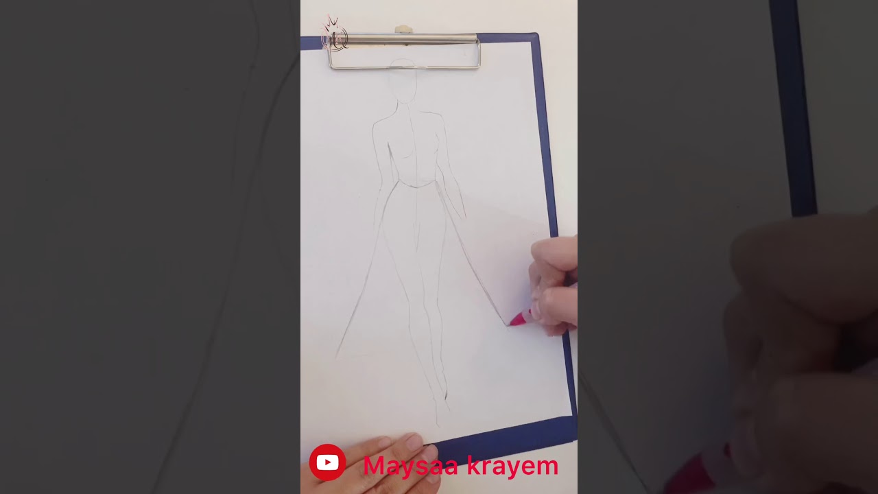 12-اروع واسهل طريقة لرسم التنورة المكسرة