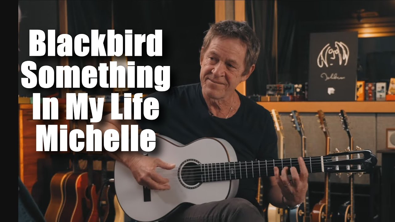 Доминик Миллер играет песни Beatles: Blackbird, Something, In My Life, Michelle.