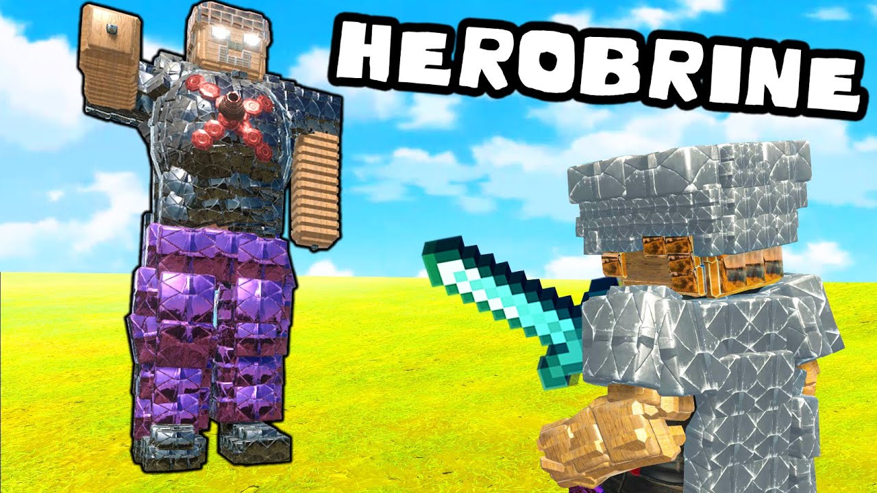 ❄️ STEVE KONTRA HEROBRINE | ANIMAL REVOLT BATTLE SIMULATOR |