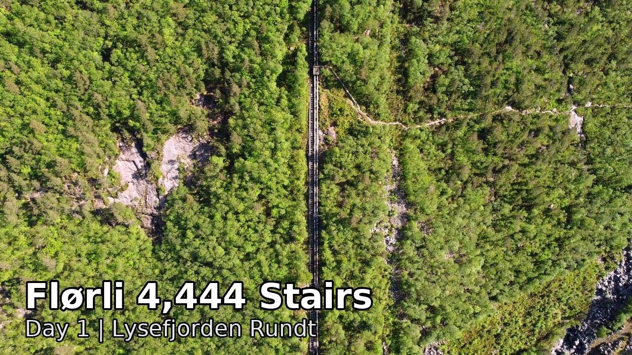 Climbing the World’s Longest Wooden Staircase | Flørlis 4,444 Steps – Lysefjorden Rundt Day 1