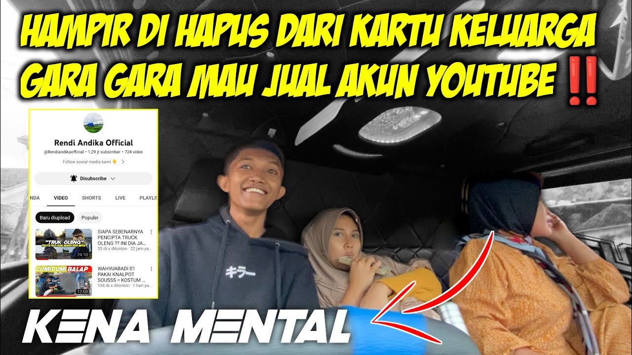 IBU RENDI AUTO PANIK !! RENDI ANDIKA MAU JUAL YOUTUBE !!???
