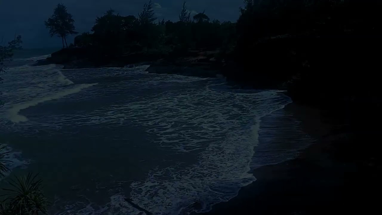 Best Sound Ocean White Noise for Sleep | Calm Night Waves (8 Hours)