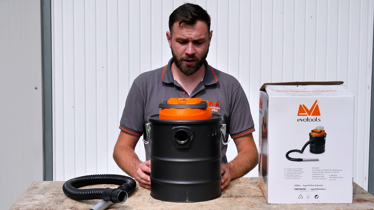 Aspirator pentru cenusa cu acumulator? Da, Evotools 20V ONE EPTO