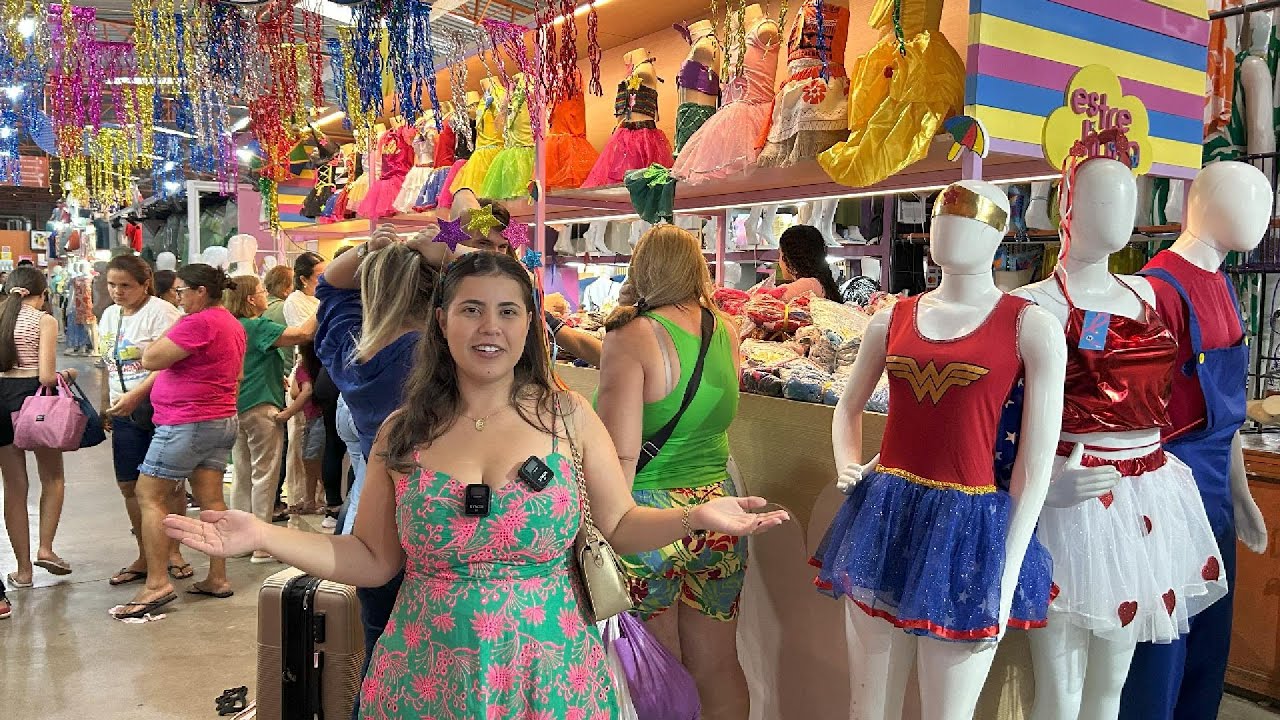 Fantasias para o carnaval no Atacado na Feira de Santa Cruz do Capibaribe-PE