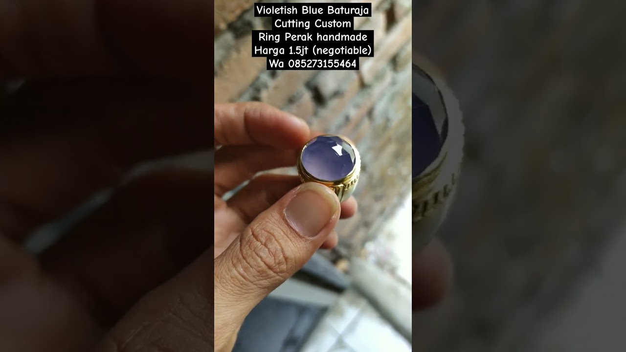 Violetish Blue Cutting Custom Silver handmade 💎 #jewelry
