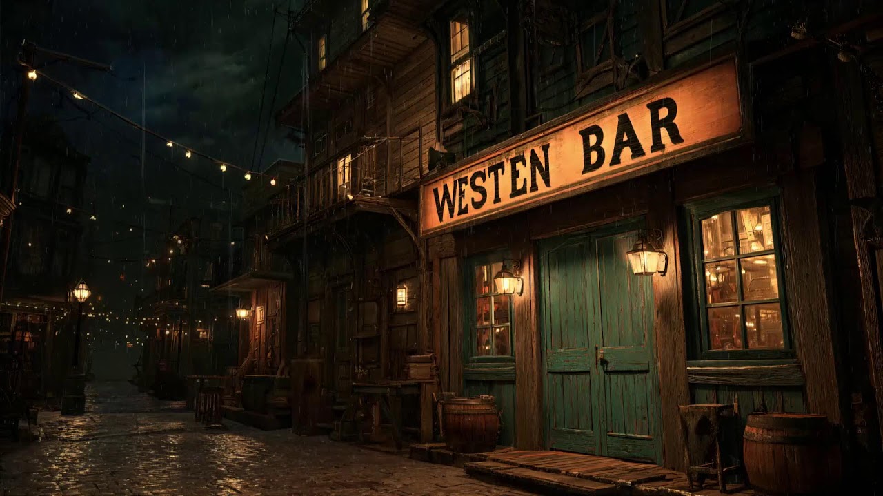 Western Bar At Night • Rainy Lofi For Slow Moments