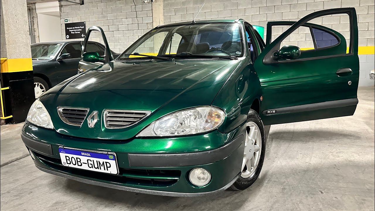 Tudo sobre o Megane RXE 2.0 2000 verde epicéa. Qualidades, defeitos e charme inigualável.