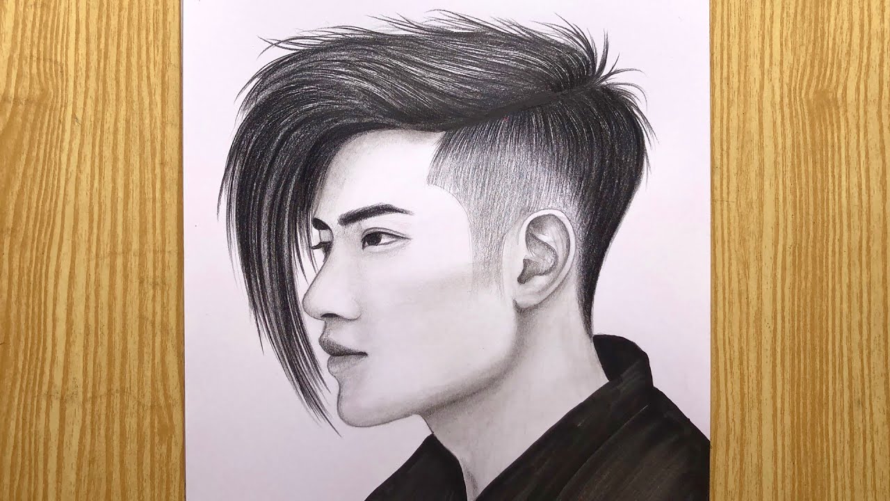 How to Draw a Handsome boy sketch | a beautiful boy drawing | The Crazy Sketcher