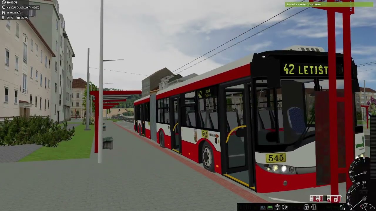 Simt Simulator - Bus Line 42 Nemocnice Vřesiny - Mezinárodní letiště Part 10