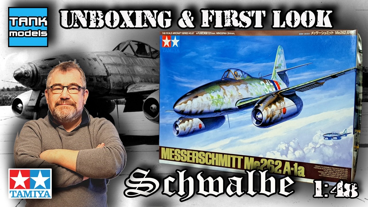 🇩🇪 MESSERSCHMITT ME 262 SCHWALBE 🇩🇪 - Unboxing 494 (🇵🇱🇬🇧) - Tamiya 61087