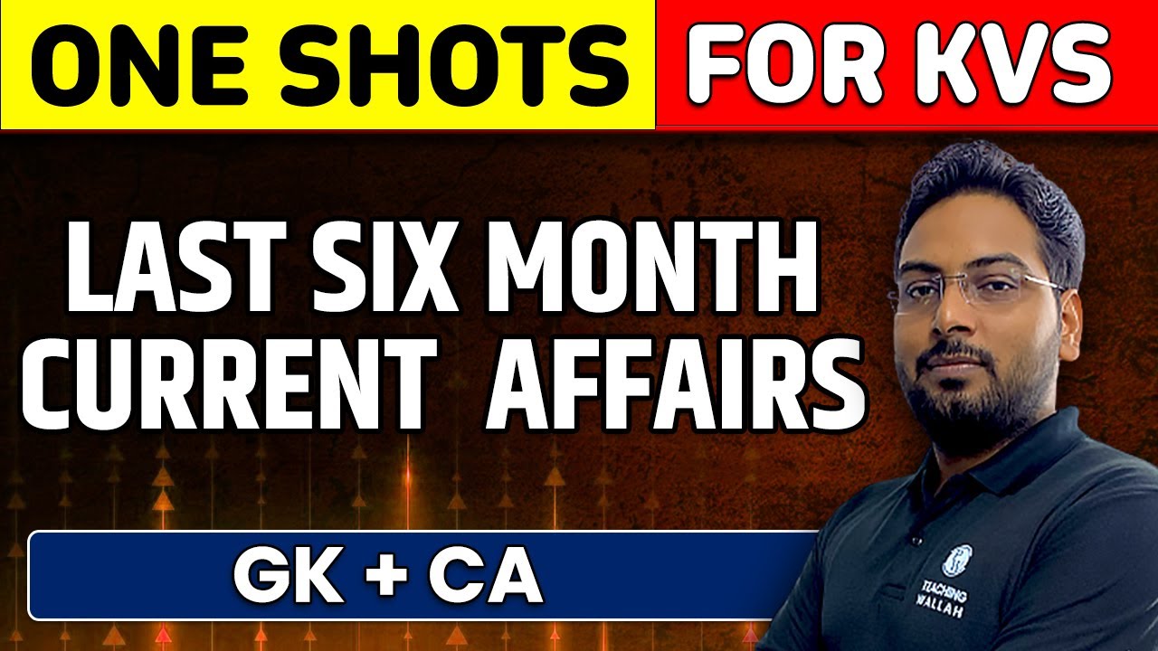 Last Six Month Current Affairs Revision | Top 30+ Questions | For KVS 2022-23