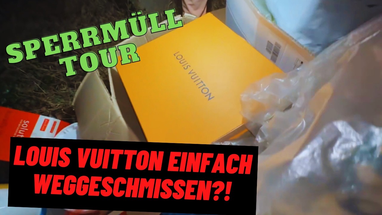 KRASSE FUNDE beim Sperrmüll mit @EisteeLePeach 😱 Apple & Louis Vuitton einfach weggeworfen?!