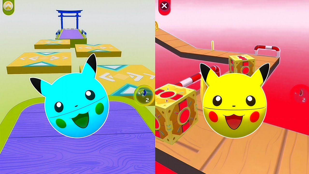 🧲⚽Sky Rolling Ball 3D Vs Reversed Gameplay SpeedRun Max Level 364