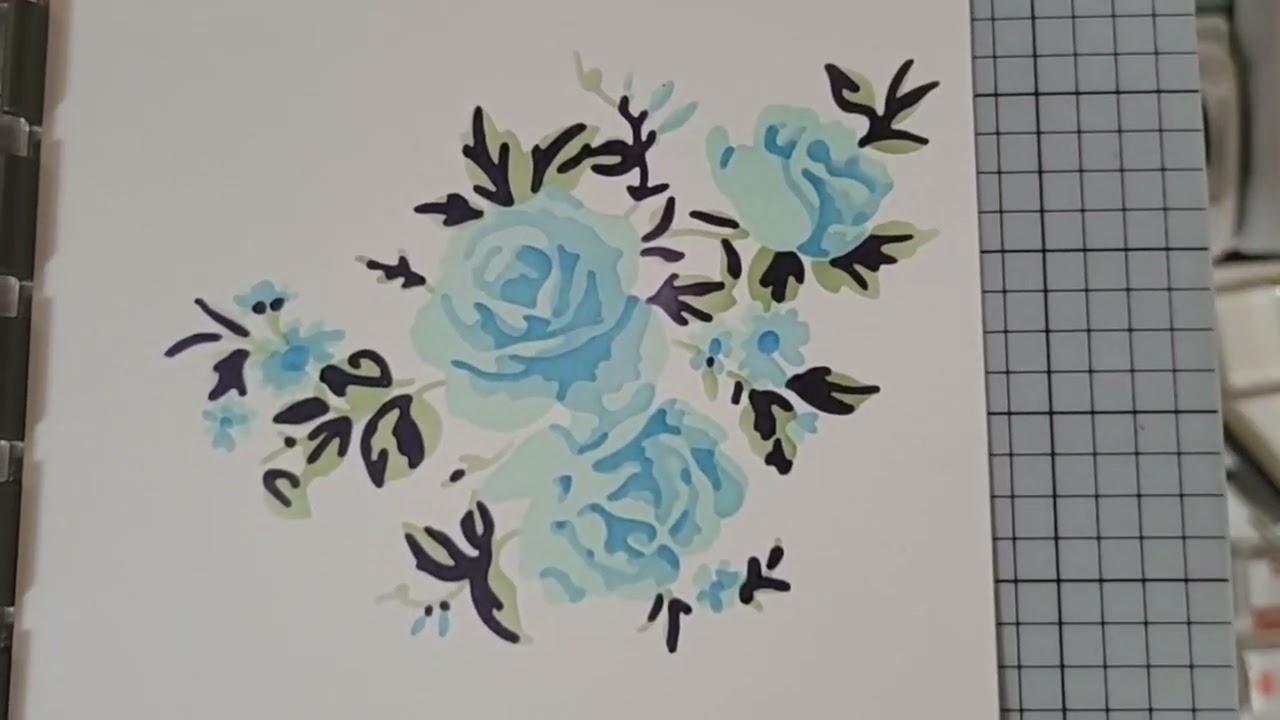 Technique of the week - - - - No line coloring with masks, coloring stencils, or layering stencils