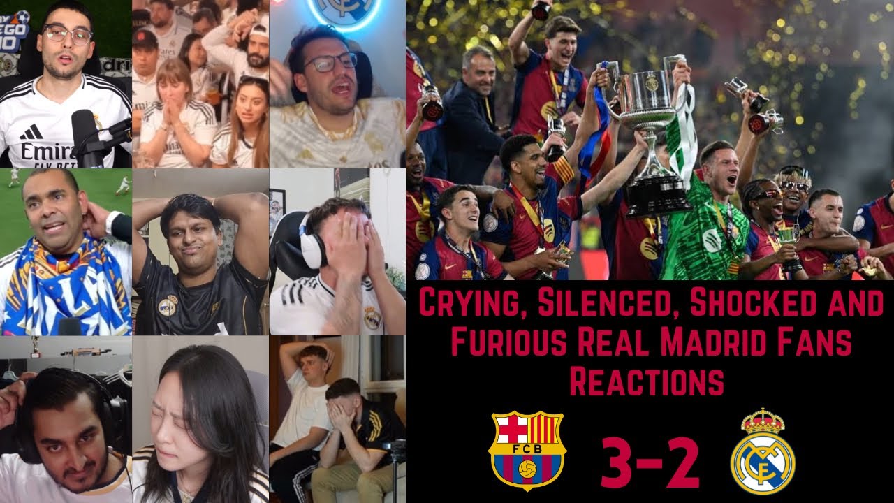 Crying, Silenced, Shocked and Furious Real Madrid Fans Reactions to BAR 3-2 RMA | CDR Final 2025