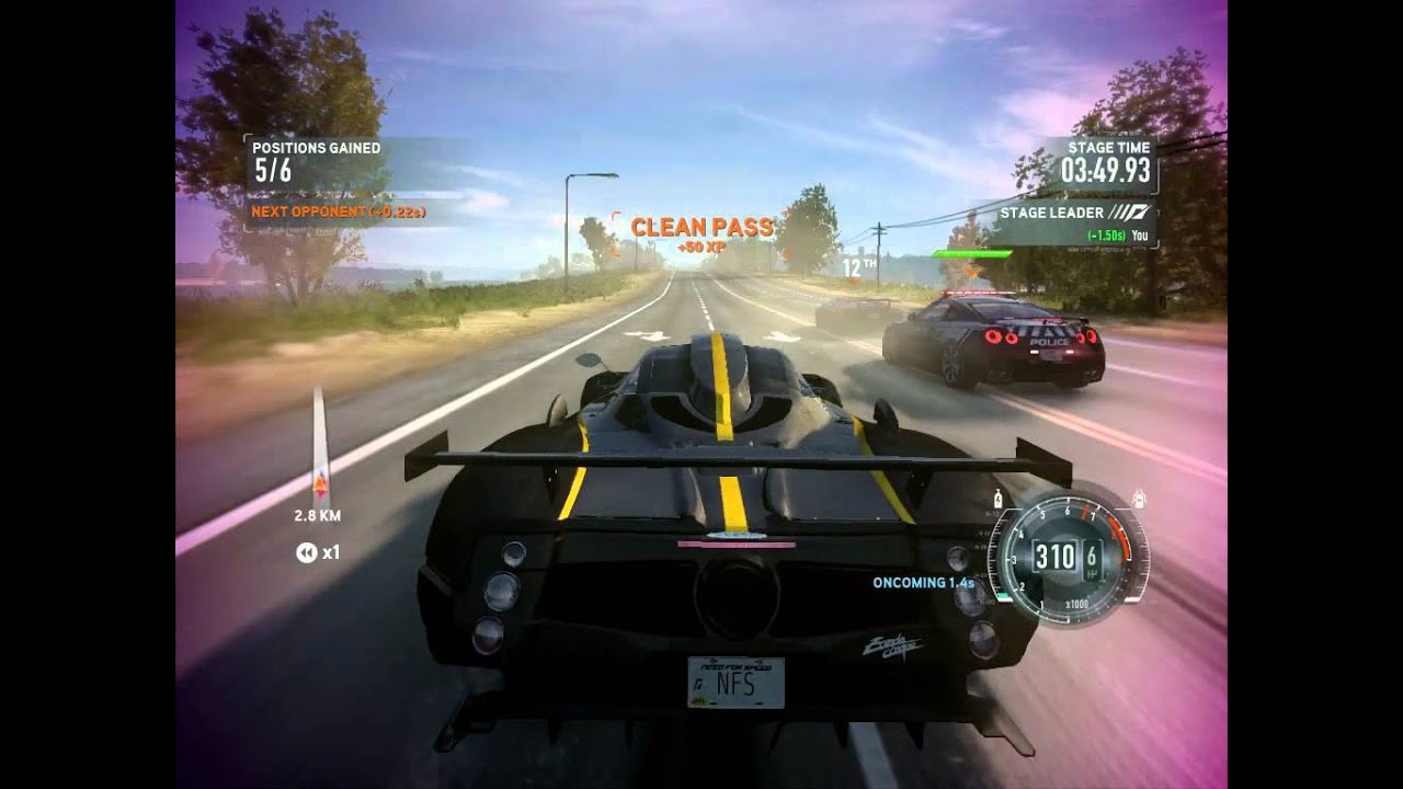 NFS The RUN Pagani zonda (cops chase)Extreme difficulty