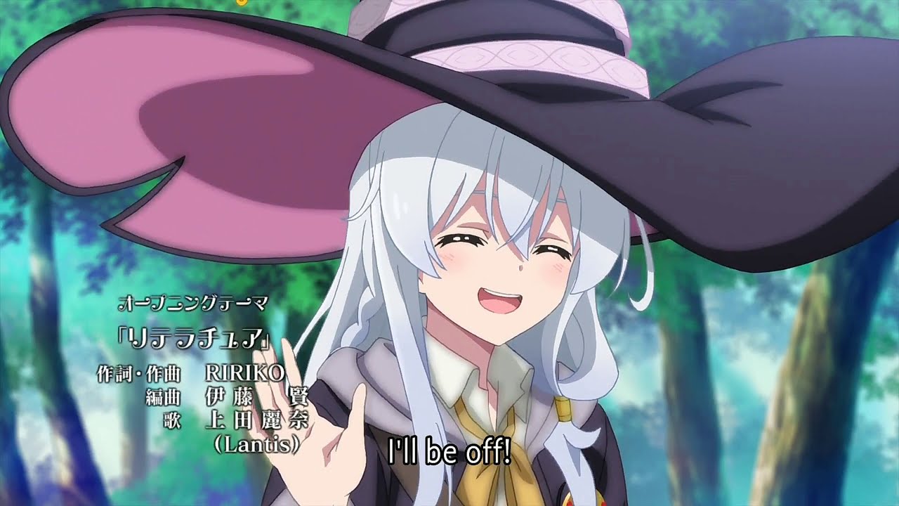 Majo no tabitabi Elaina and Fran sensei moments in episode 1