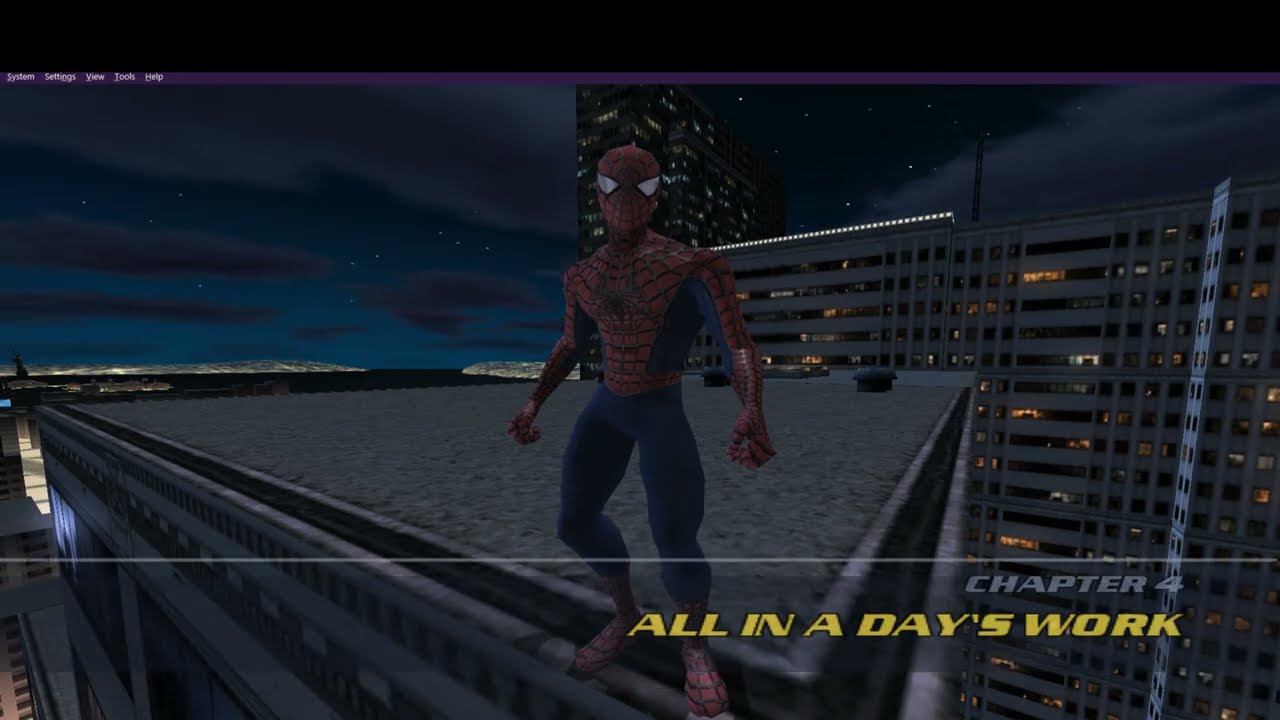 Spider-Man 2 PS2 Free Roam Swinging Gameplay
