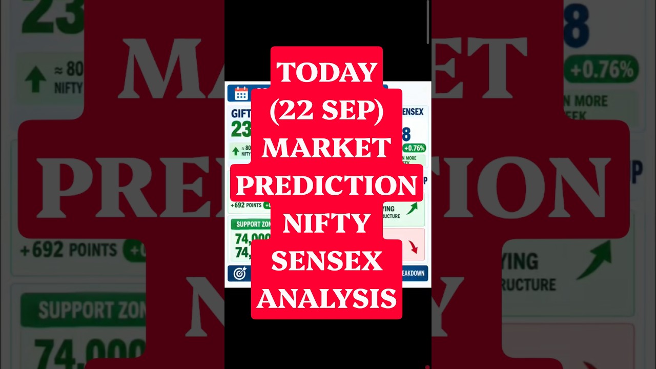22 SEP Market Prediction: Gap-Up के बाद Crash या बड़ी Buying? Nifty Expiry में क्या होगा? #nifty