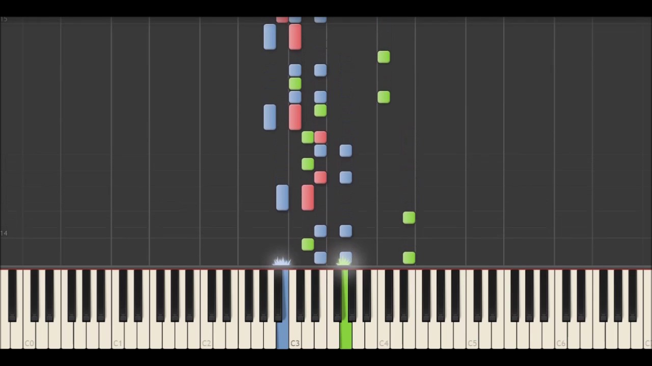 Yann Tiersen - La Red&eacute;couverte (Synthesia Tutorial)