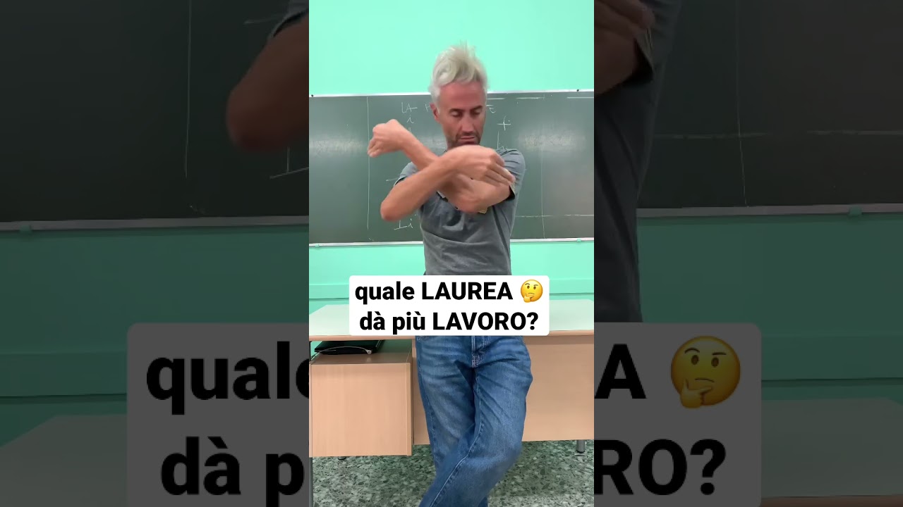 Quale corso di laurea offre pi&ugrave; possibilit&agrave; di lavoro? #shorts