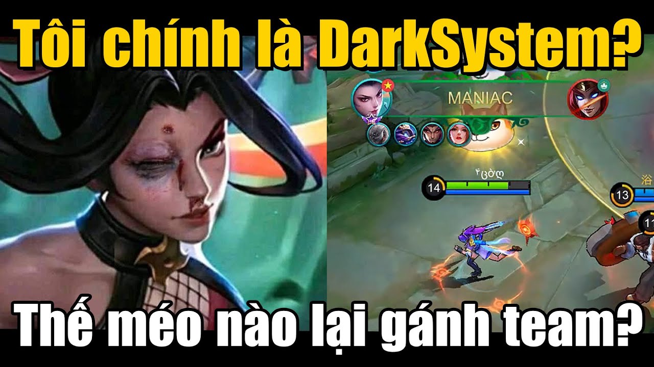 MLBB | TỐP MỠ THỬ 1 NGÀY LÀM DARKSYSTEM! (NHƯNG THẾ MÉO NÀO CON HANABI NÀY GÁNH TEAM LỰC VCL?)