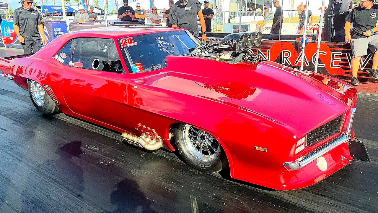 Wild no prep drag racing BILLY MAKES FIRST PASS IN NEW CAMARO 