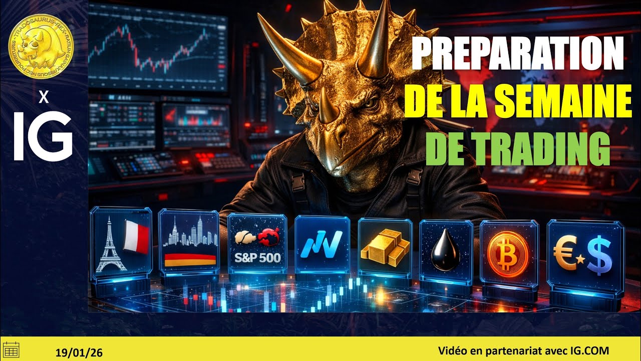 Préparation de la semaine de trading: SP500, NASDAQ, DAX, CAC, OIL, BITCOIN, EURUSD, GOLD (26/01/26)