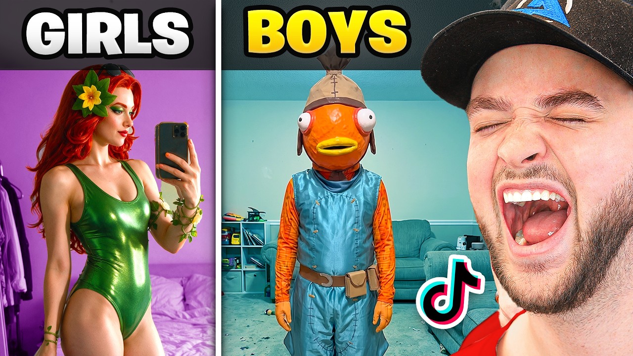 Девушки против парней в Fortnite: видео в TikTok!