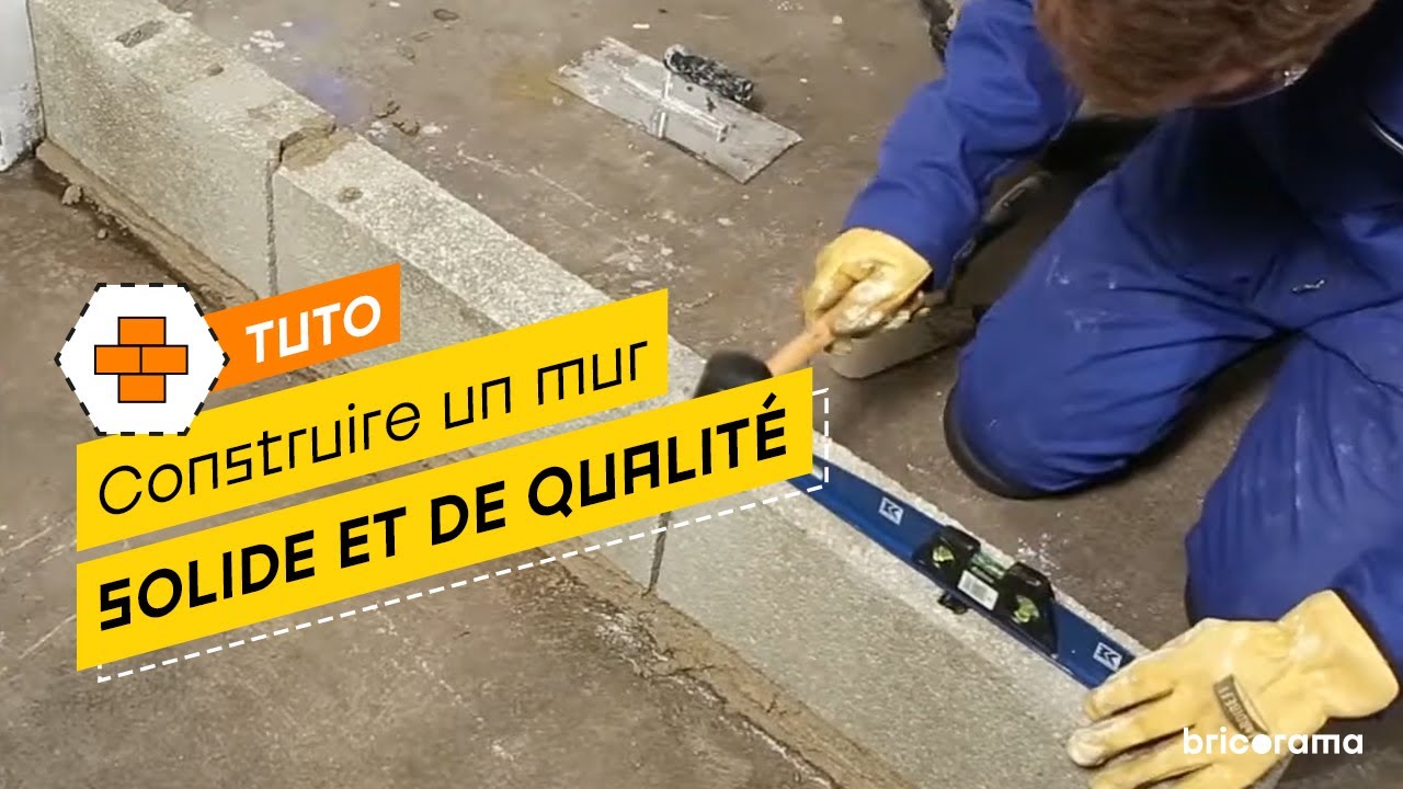 Comment monter un mur en parpaing ? Bricorama