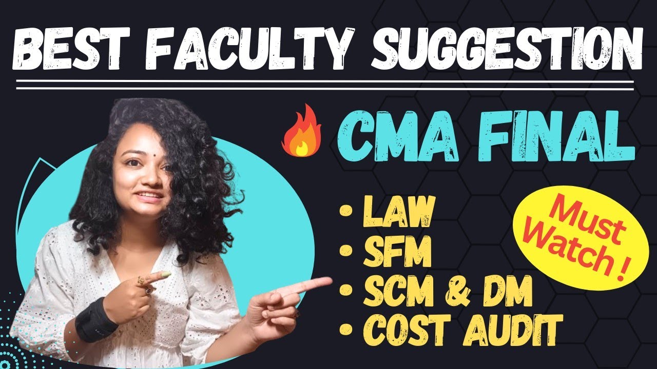🔥 Best Faculty Suggestion - CMA Final !! #thewittyturtle #cmafinal #cmaclasses