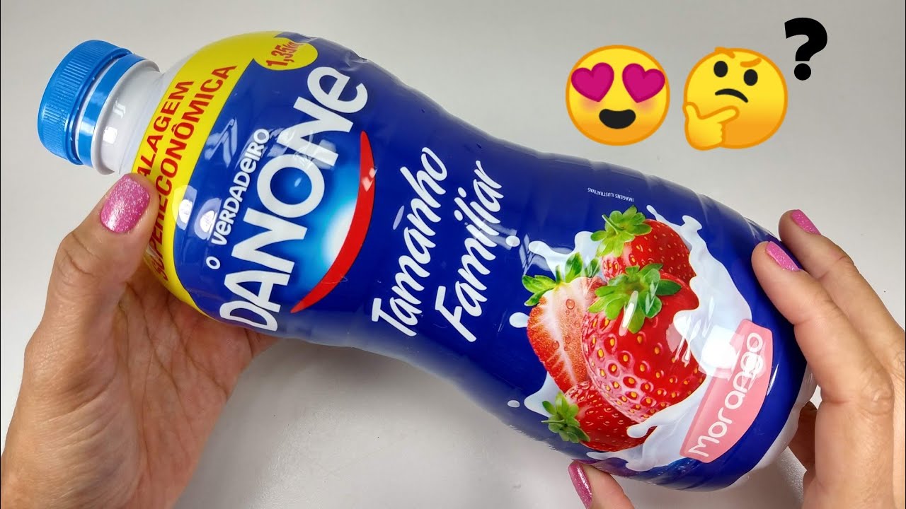 4 IDÉIAS FANTÁSTICAS COM GARRAFA DE DANONE ♥️