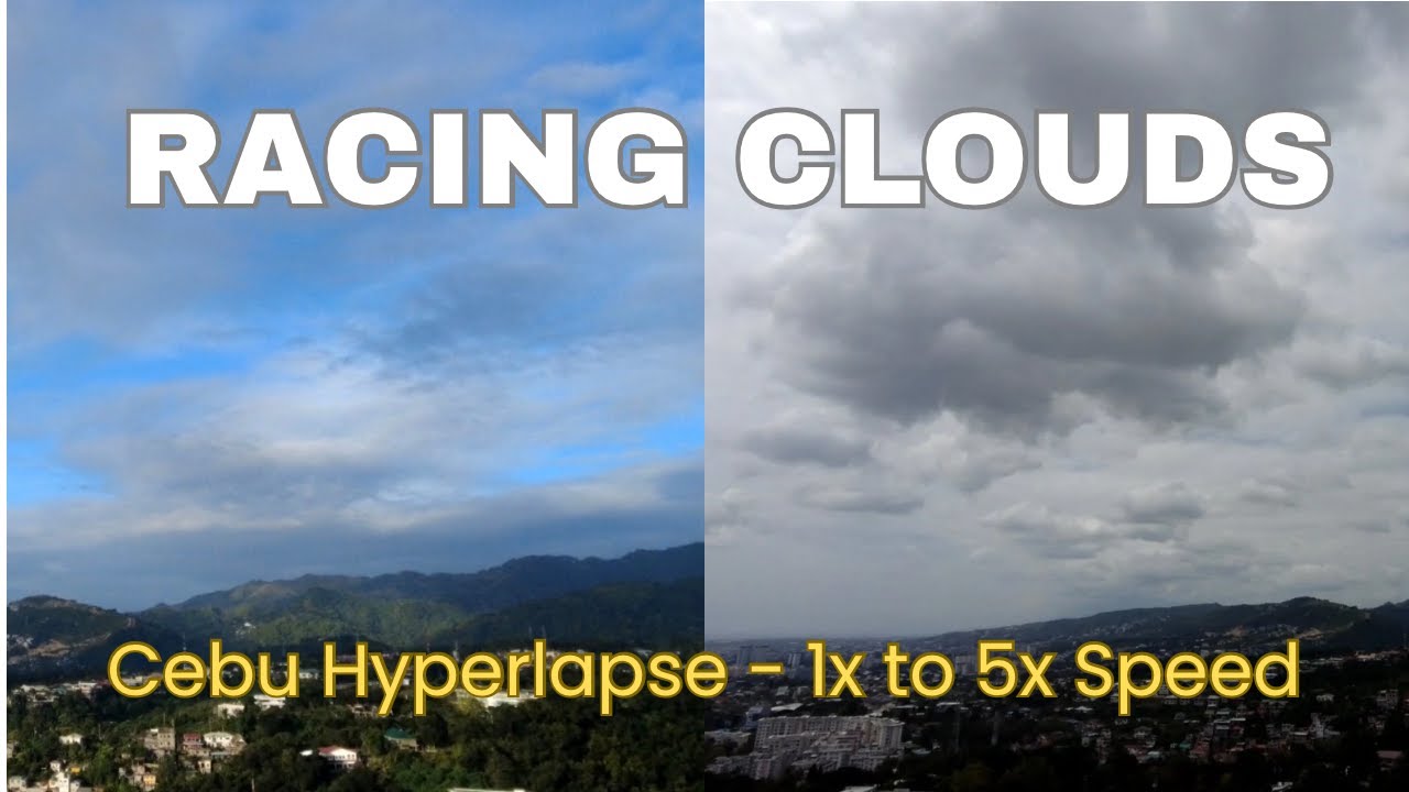 Racing Clouds Timelapse Cebu City | Sky Hyperlapse Philippines | Accelerating Cloud Movement