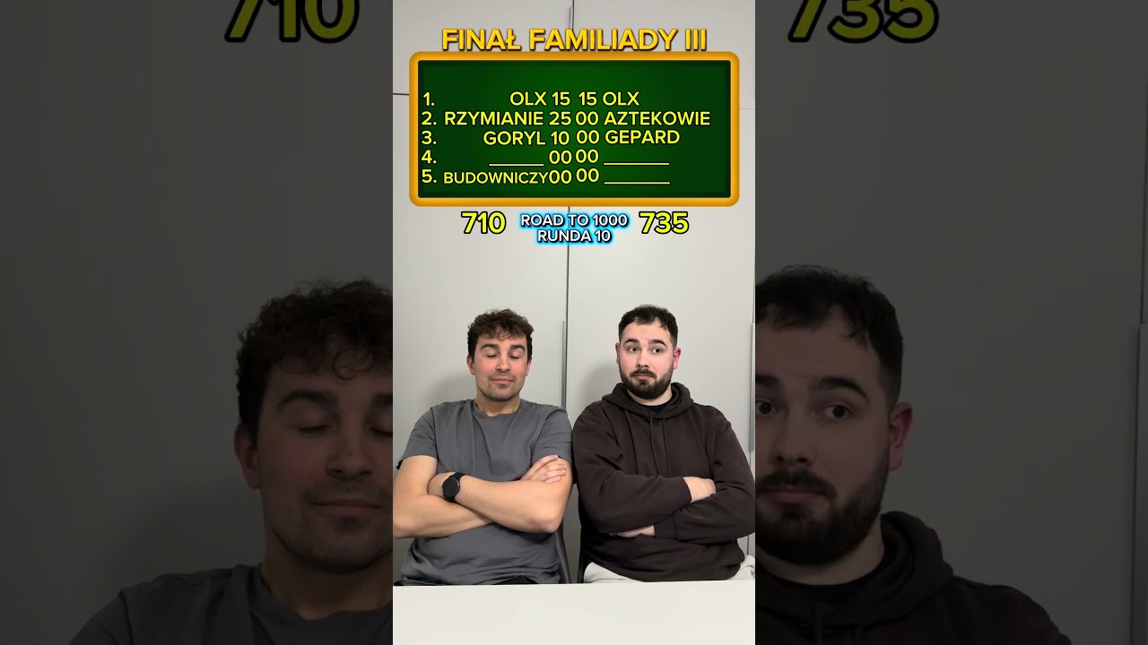 Pawlak dogania na ostatniej prostej #familiada #quiz