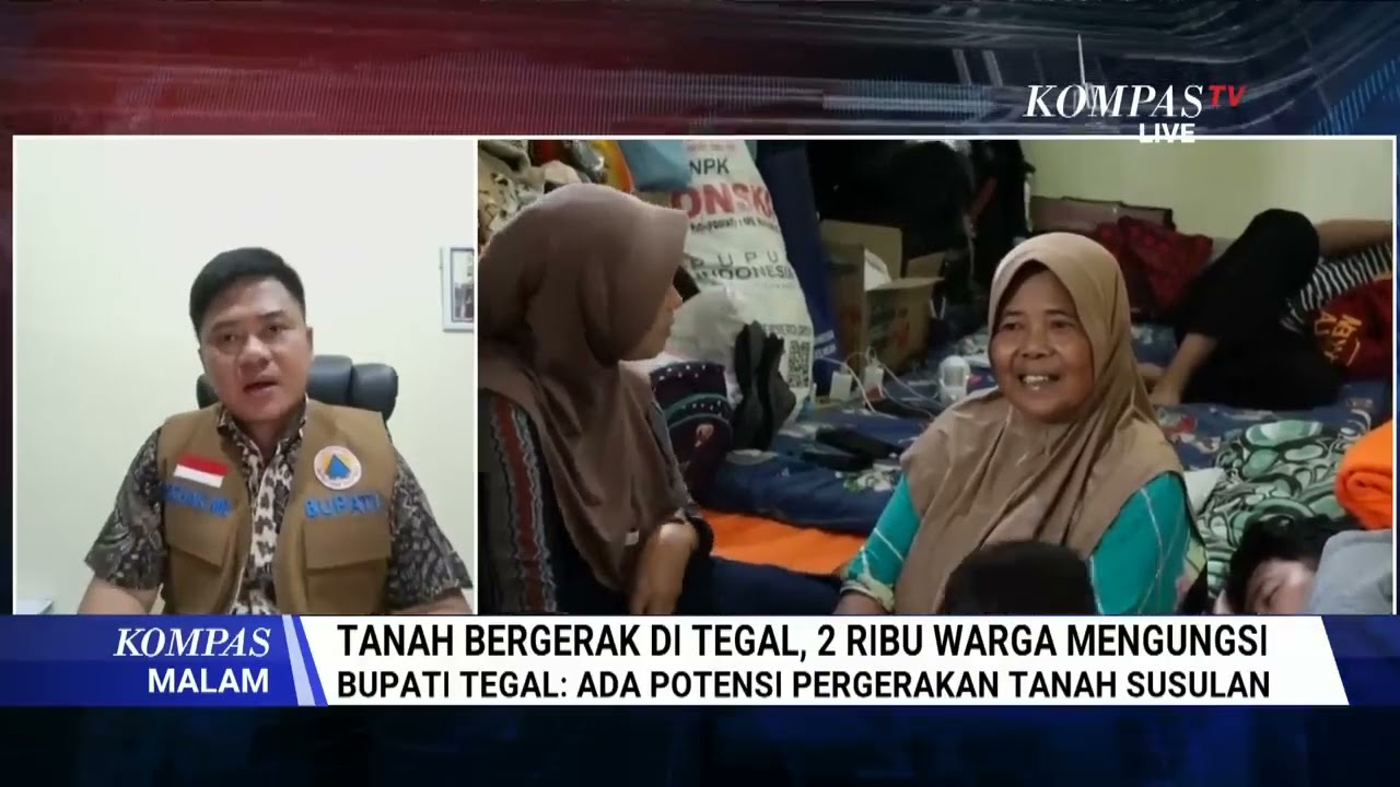 FULL Nasib Warga Terdampak Tanah Bergerak, Bupati Tegal  Ada Potensi Pergerakan Tanah Susulan